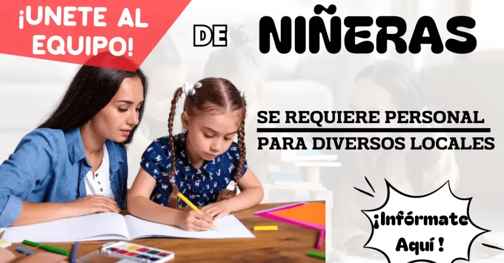 ¡Únete a nuestro equipo de cuidadores expertos!👶